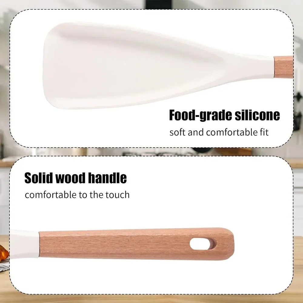 Cedar and Ash Spoonula Multifunction Spatula Cooking Black+White+ 5pc scrubbies